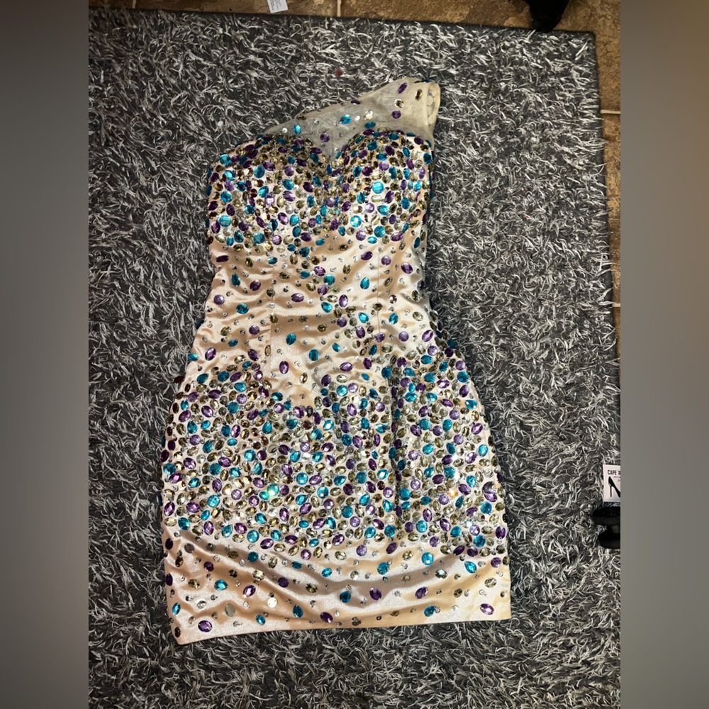 Bejeweled body-con dress!